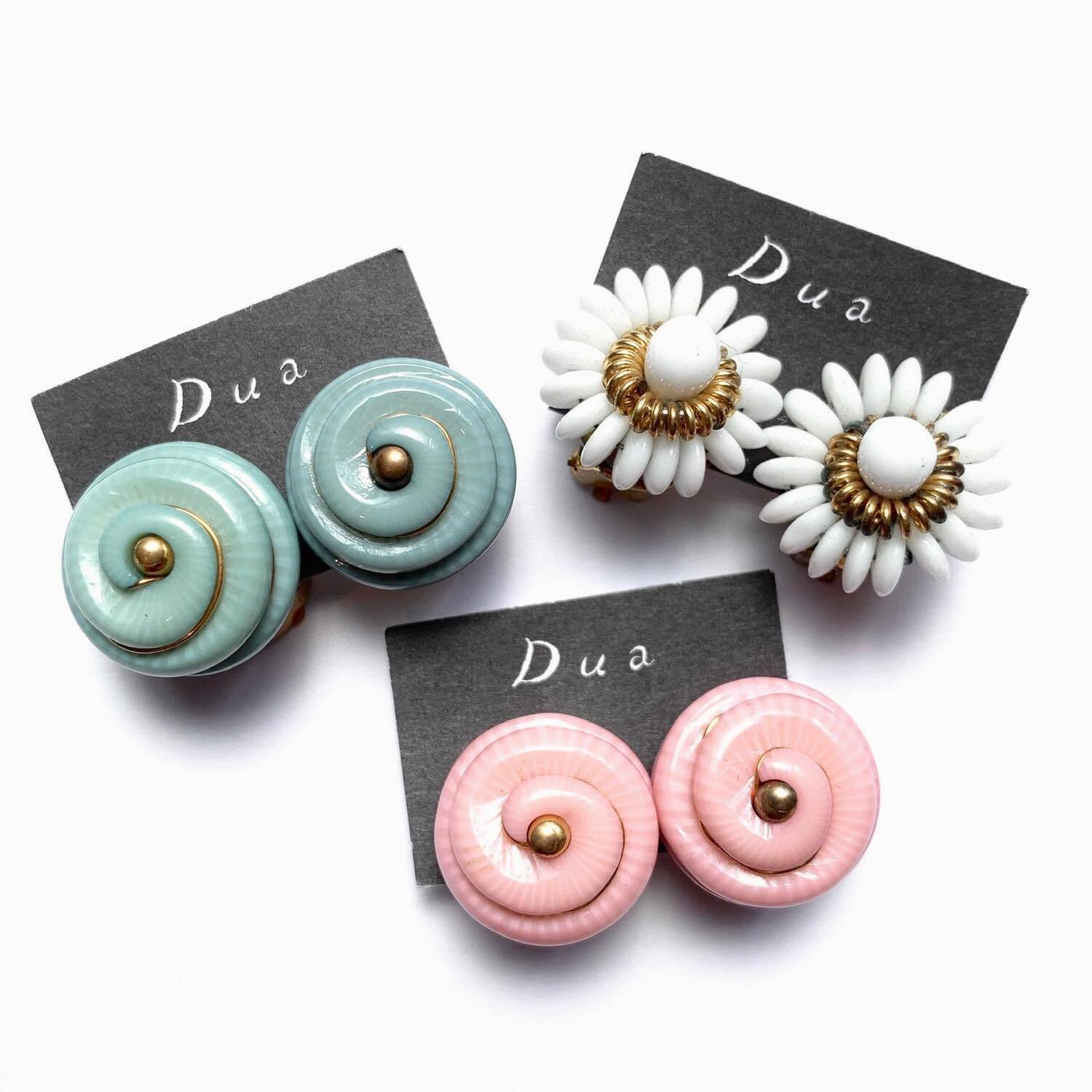 渦巻きヴィンテージイヤリング | Dua-アクセサリーパーツショップ