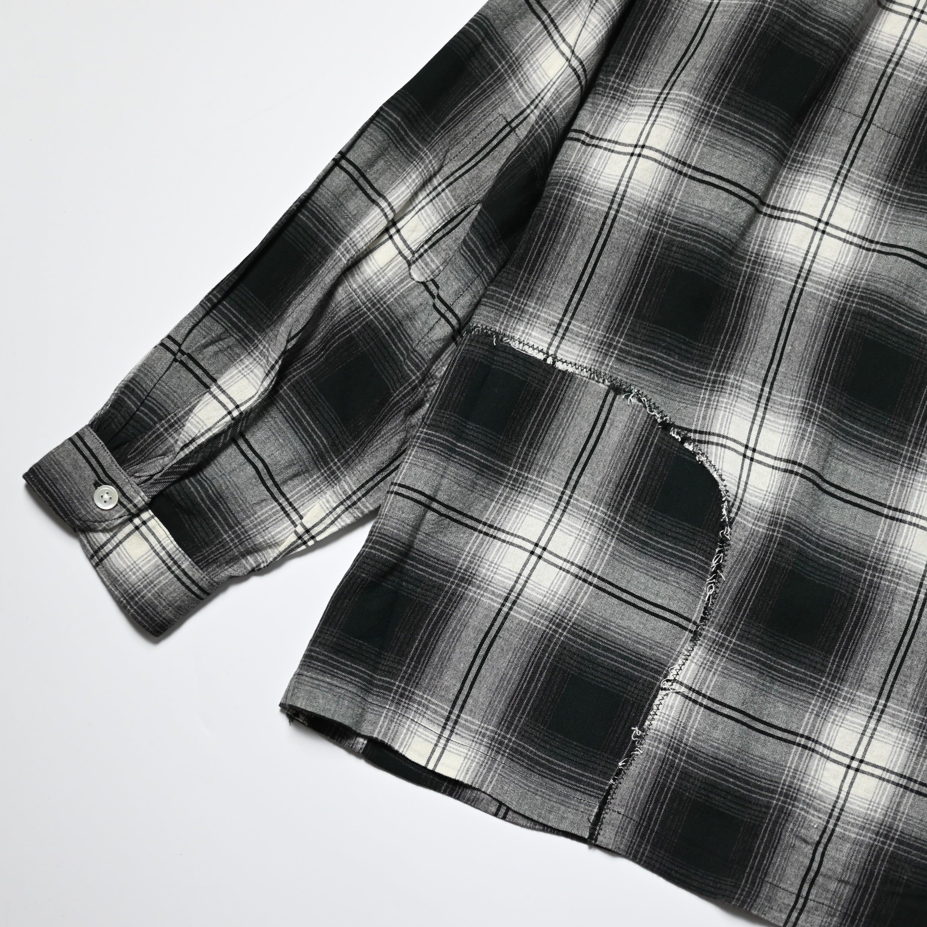 BOWWOW / REMADE RAYON PLAID SHIRT AGED | GANKO
