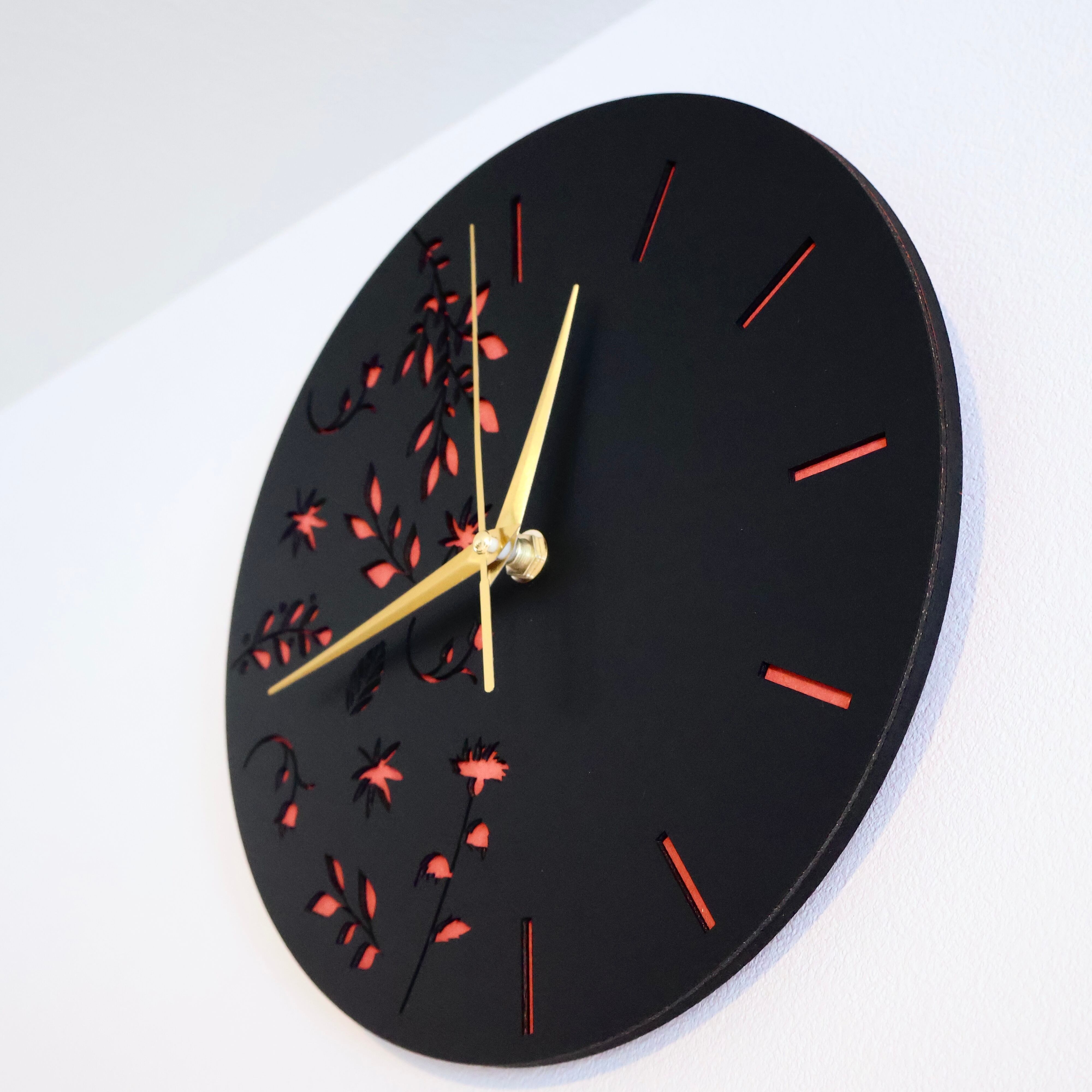 1点物 チーク材 プライウッド ミッドセンチュリーモダン かけ時計 改 1点物 チーク材 プライウッド ミッドセンチュリーモダン かけ