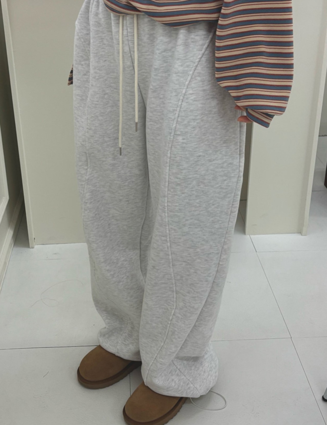 【新作5%OFF・3日間】裏起毛・S-line Sweat Jogger Pants_3colors