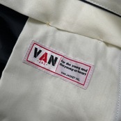 VAN JAC ヴァンヂャケット ブラックウォッチ スラックスパンツ サイズ 78 /メンズ/裾ダブル/バックストラップ