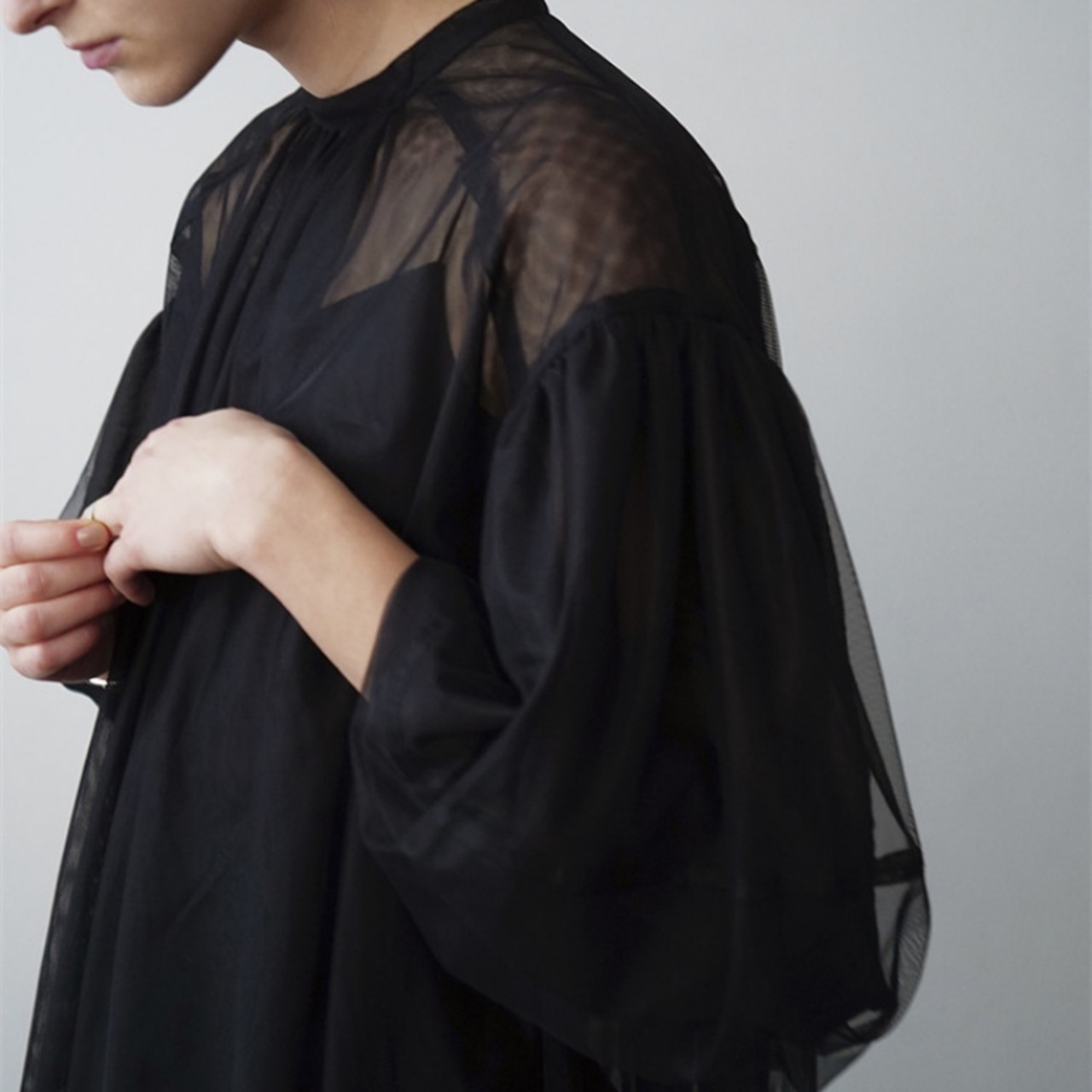 Lantern Sleeve Shirt + Camisole / ランタン スリーブ シャツ + キャミソール