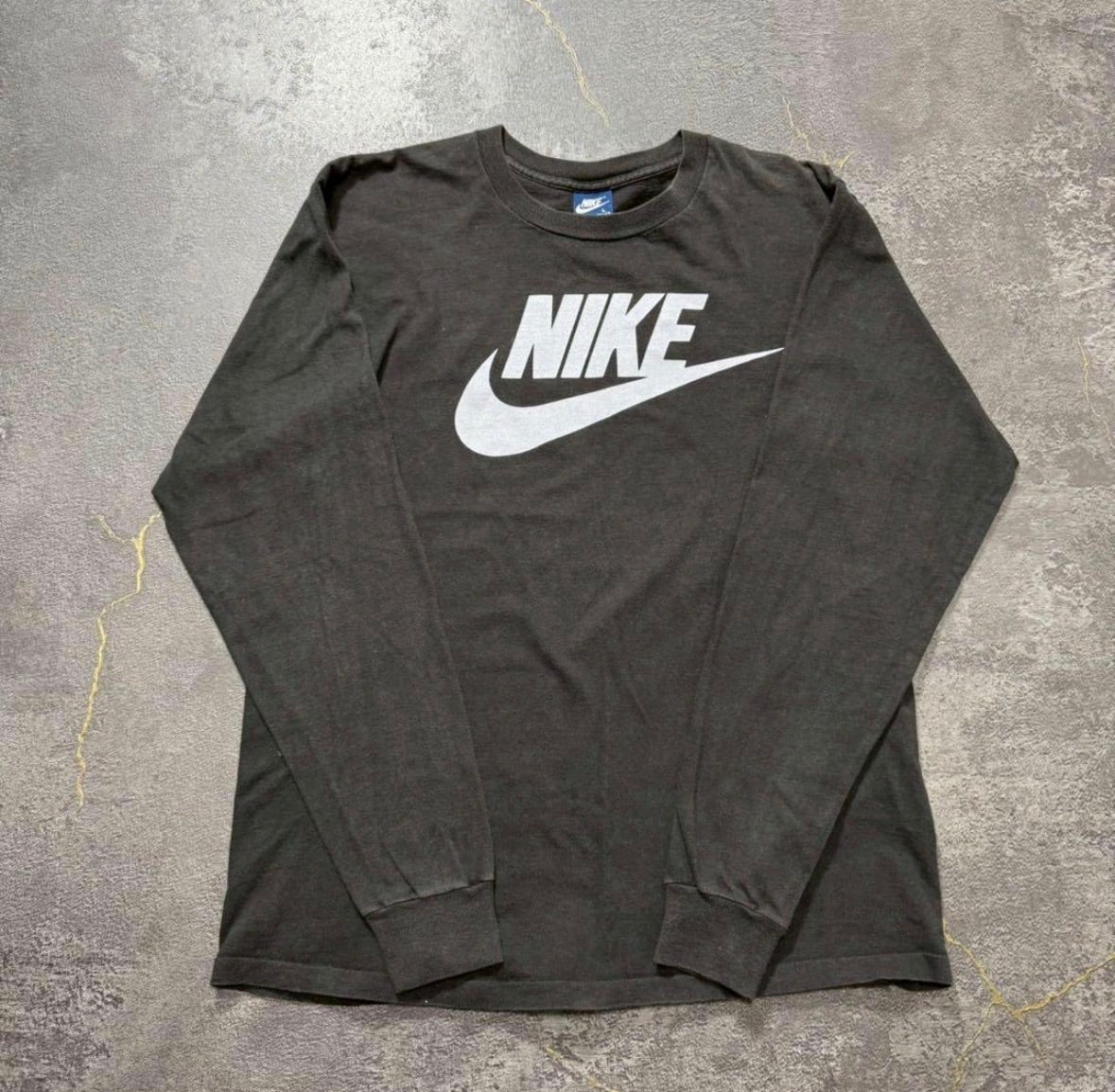 80s USA製 紺タグ NIKE L/S T-shirt アメリカ製ヴィンテージナイキ