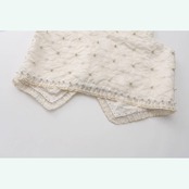 ビクトリアンエレガンス：金糸刺繍とお花とパールビーズのベスト Y0136