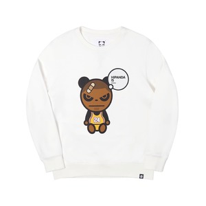 SALE 送料無料 【HIPANDA ハイパンダ】メンズ クルーネック スウェット トレーナー MEN'S KOBE PRINT CREW NECK SWEAT SHIRT / WHITE・BLACK・BEIGE