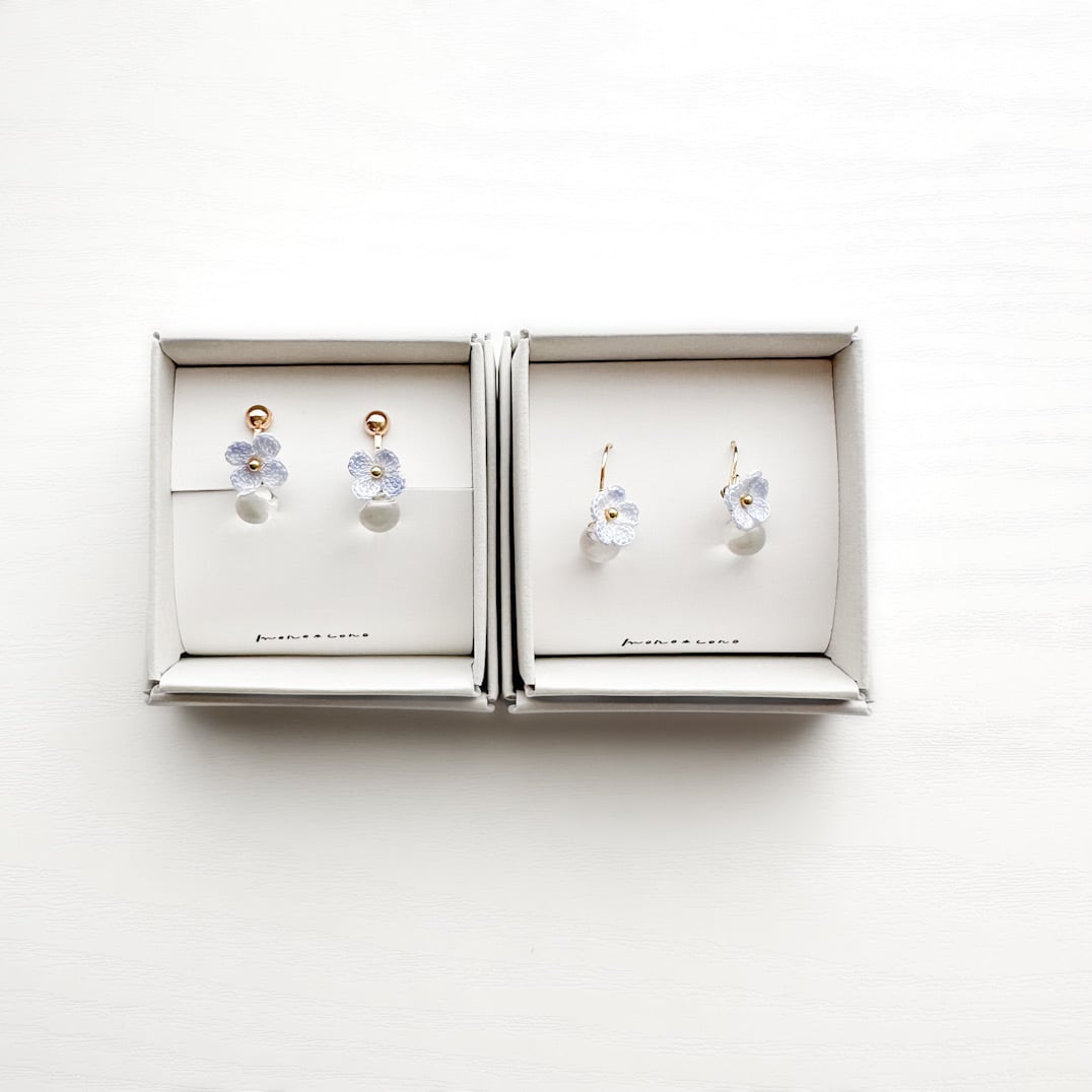 『 花しずく 』ピアス/イヤリング サージカルステンレス/ニッケルフリー/14kgf