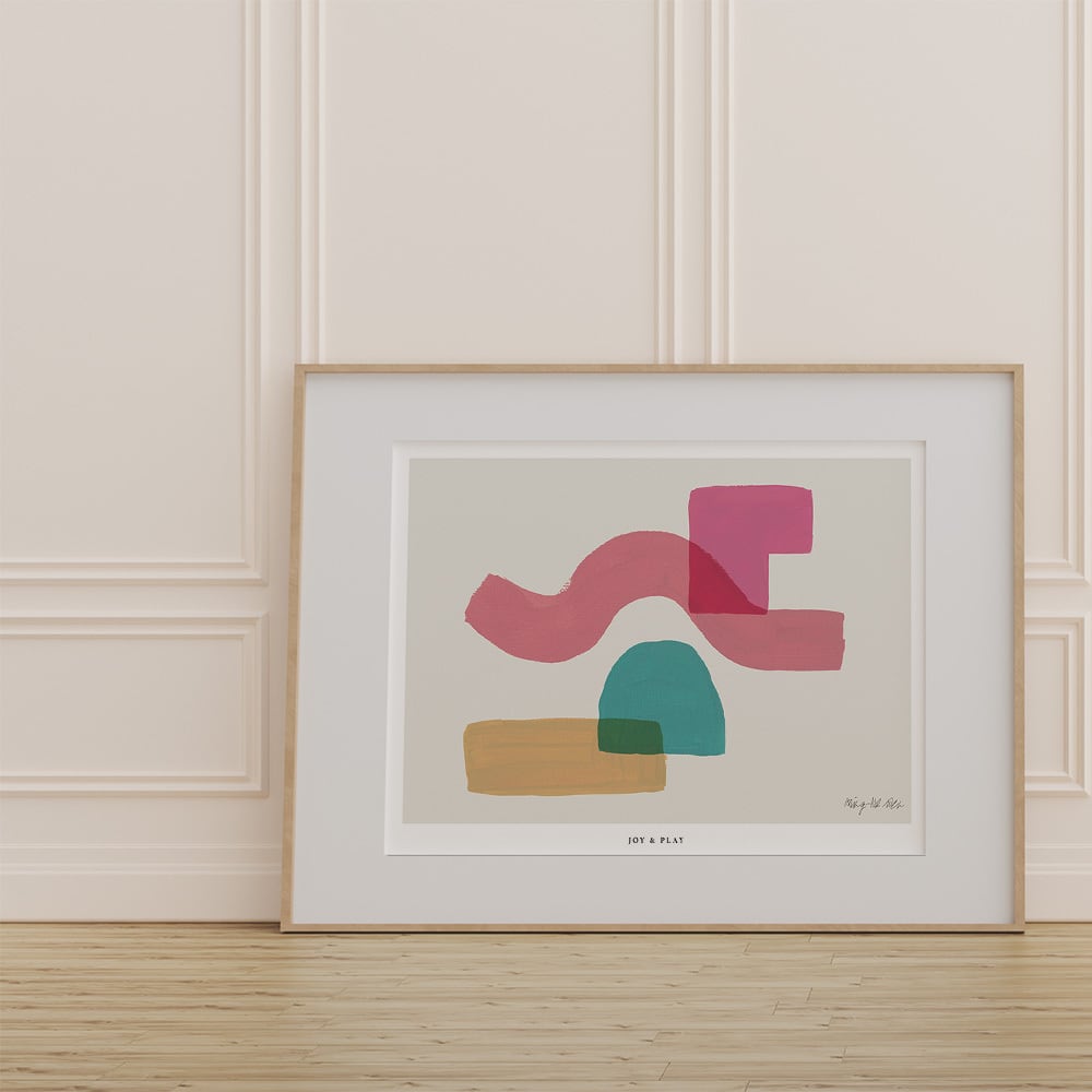 横長ポスター モダンな抽象画 / i0825 / 幾何学模様 カラフル モダン