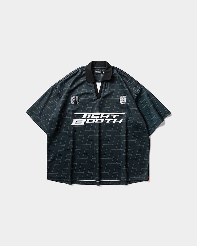 TIGHTBOOTH / JERSEY OPEN POLO / BLACK