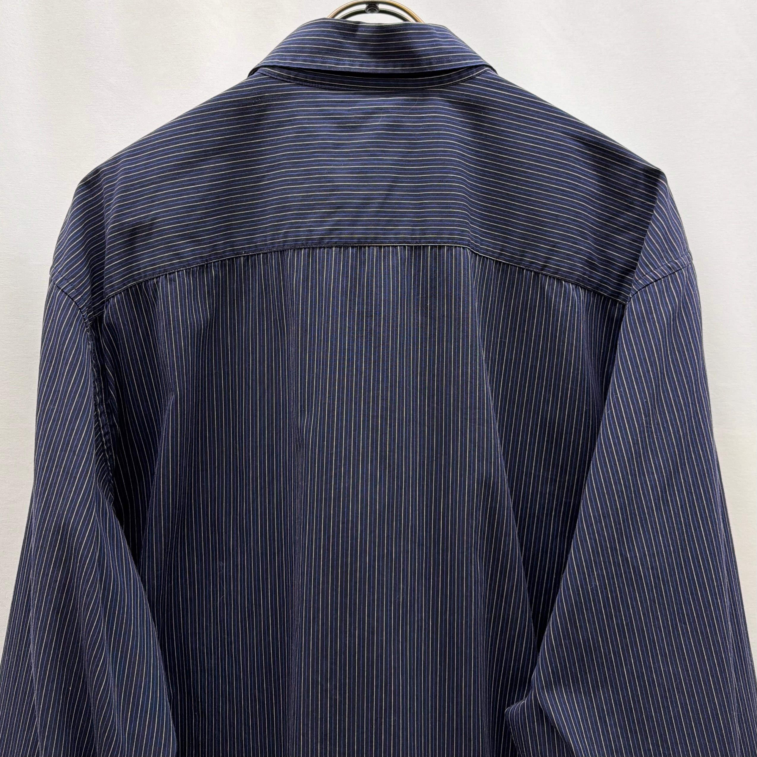 Calvin Klein】カルバンクライン ストライプシャツ ネイビー shirt