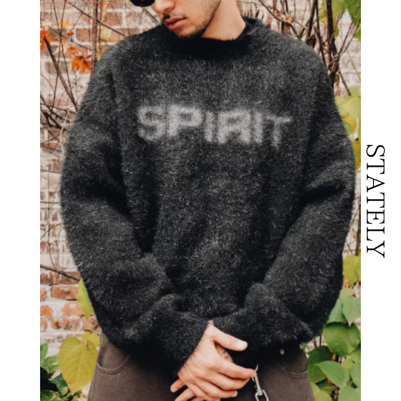 スプレーロゴ シャギーニット_T153・画像13