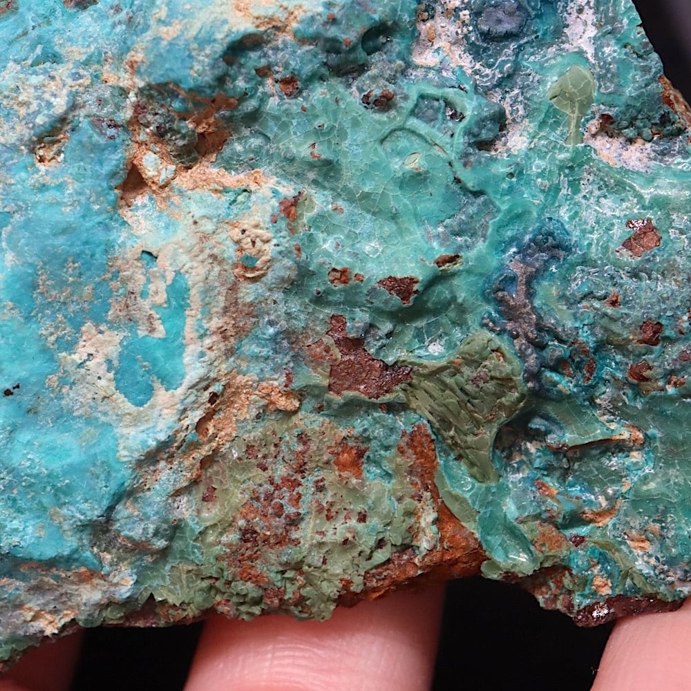 マラカイト＆クリソコラ 孔雀石 珪孔雀石 69.8g 原石 鉱物 CHS163