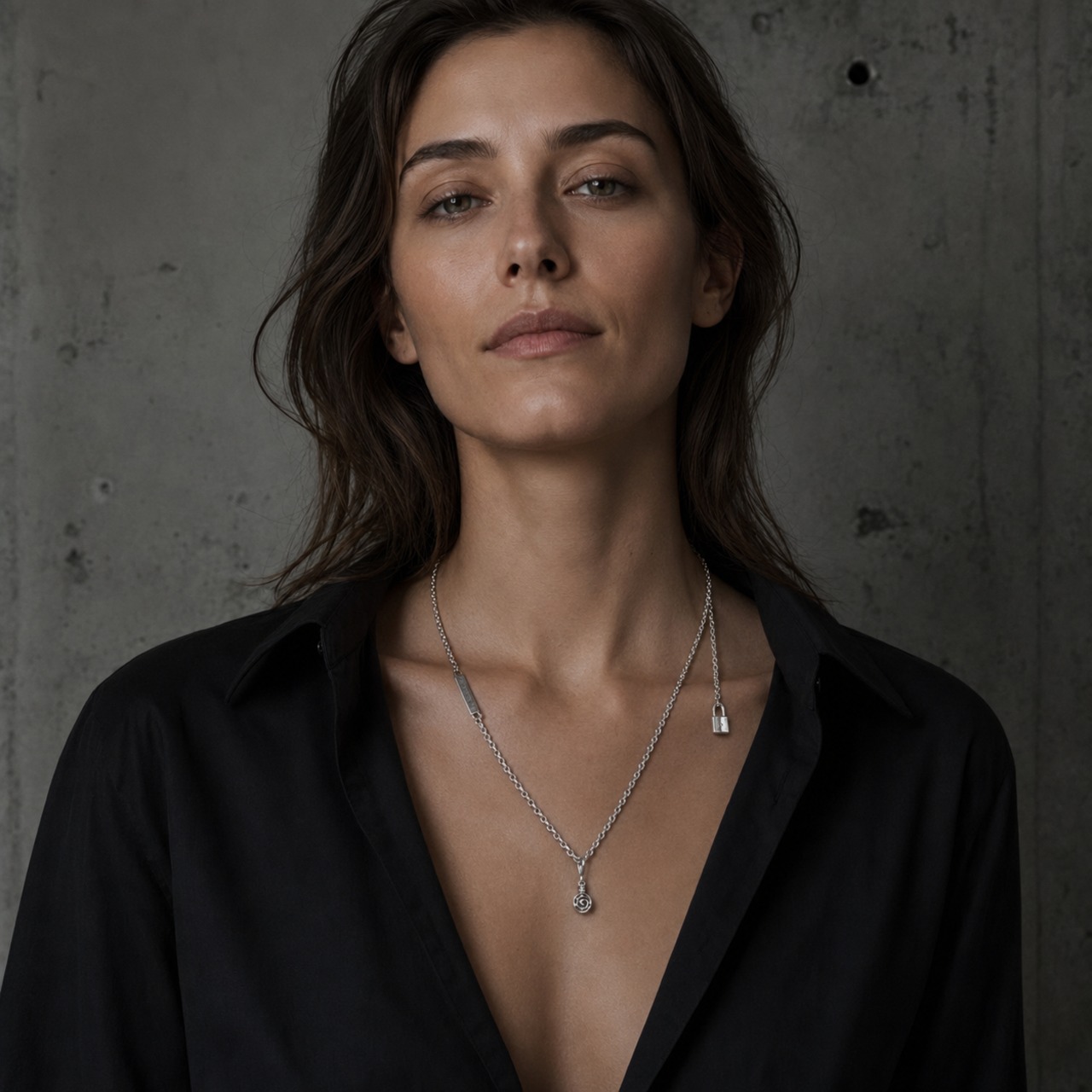 ROSE BALL #1 with GODSIZE® I.D. TAG NECKLACE