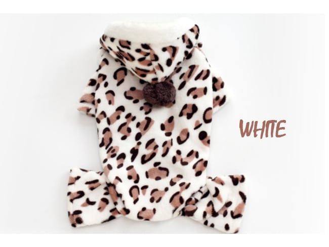 もこもこロンパース S ~ XXL 2color / 犬服 防寒 秋冬 犬の服 犬 つなぎ オールインワン 小型犬 中型犬 ドッグウェア 部屋着 パジャマ お出かけ ペット用品