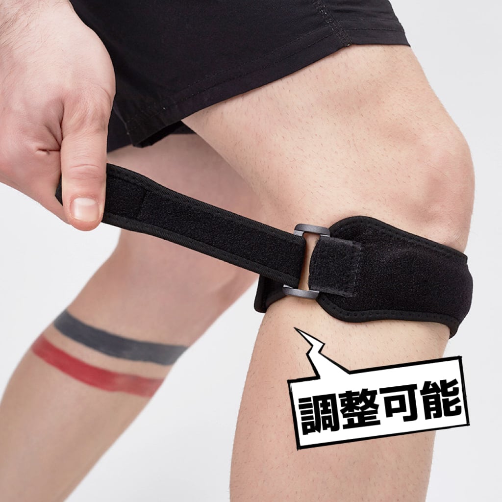 膝サポーター 膝関節保護 怪我予防 通気性 可調整 スポーツ用