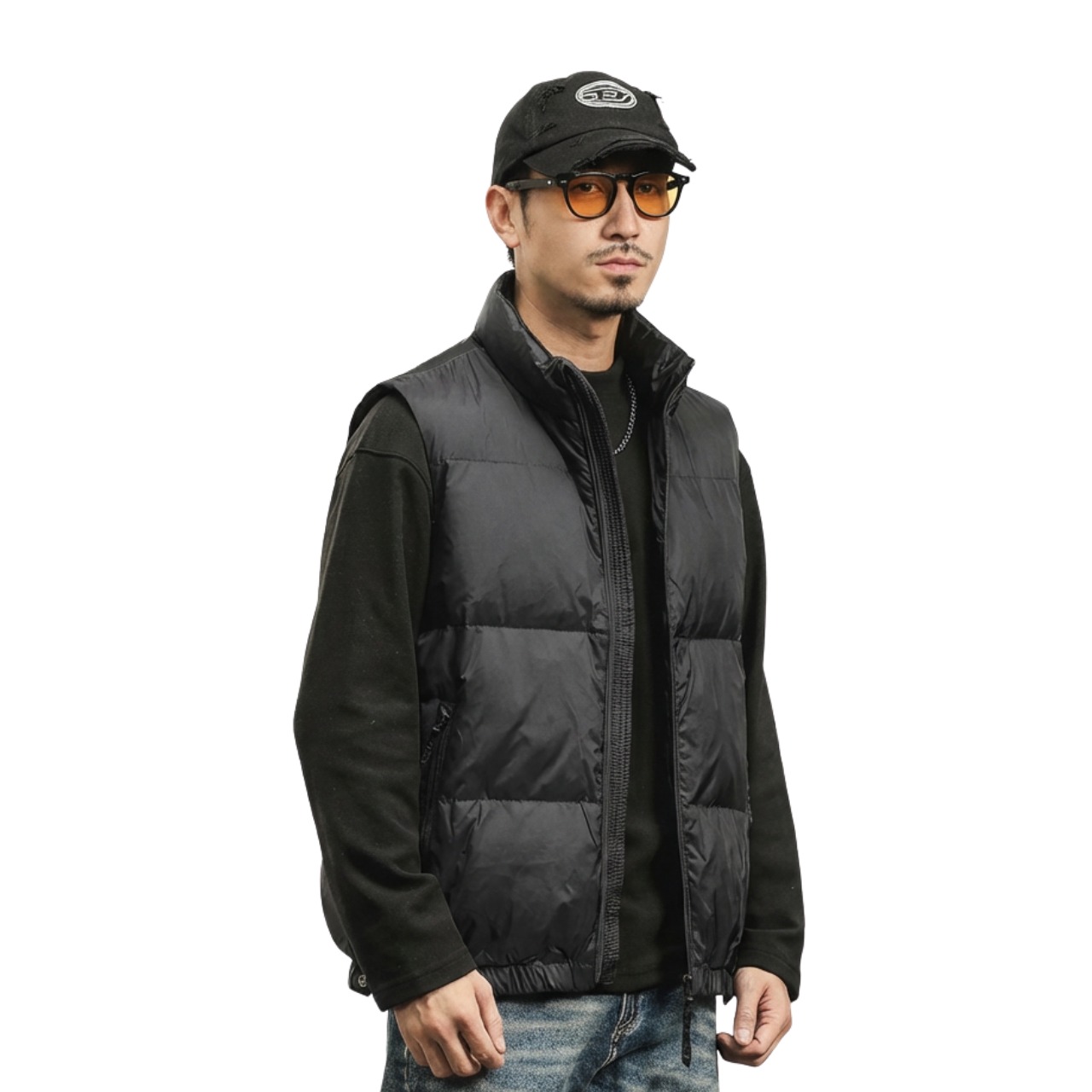 ライトウォームスタンドカラーベスト 　TB1785・画像5