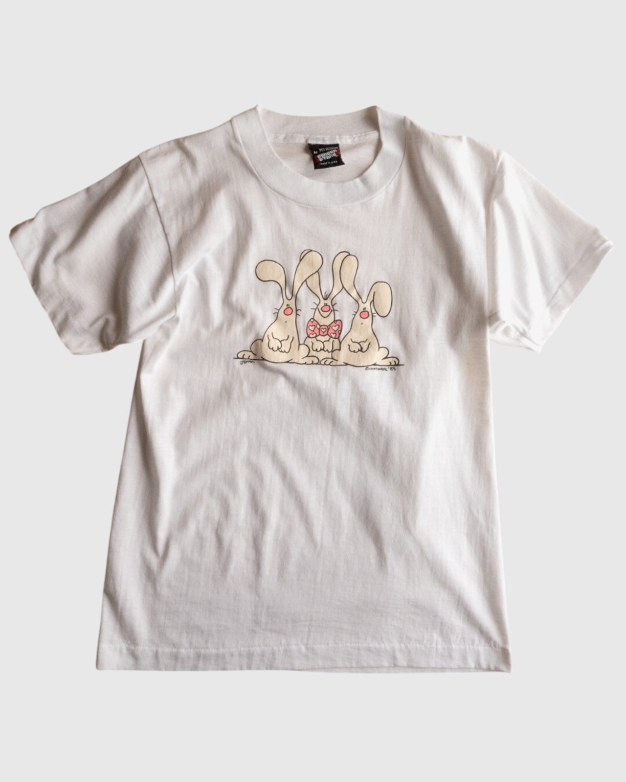【古着】"Jim Benton" 3匹のウサギT - 6