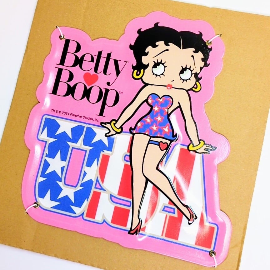 ☆【 BETTY BOOP ( ベティブープ ) 】USA ver. ミニエンボスサイン