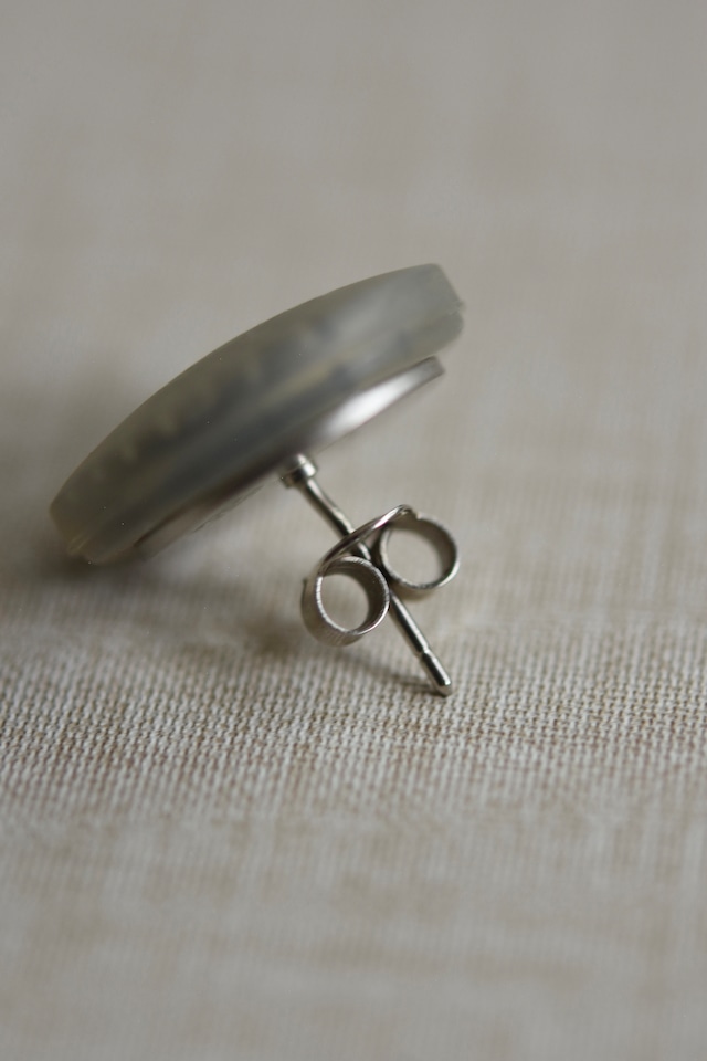 IORI/"CHANEL" pierce/Rubber round button