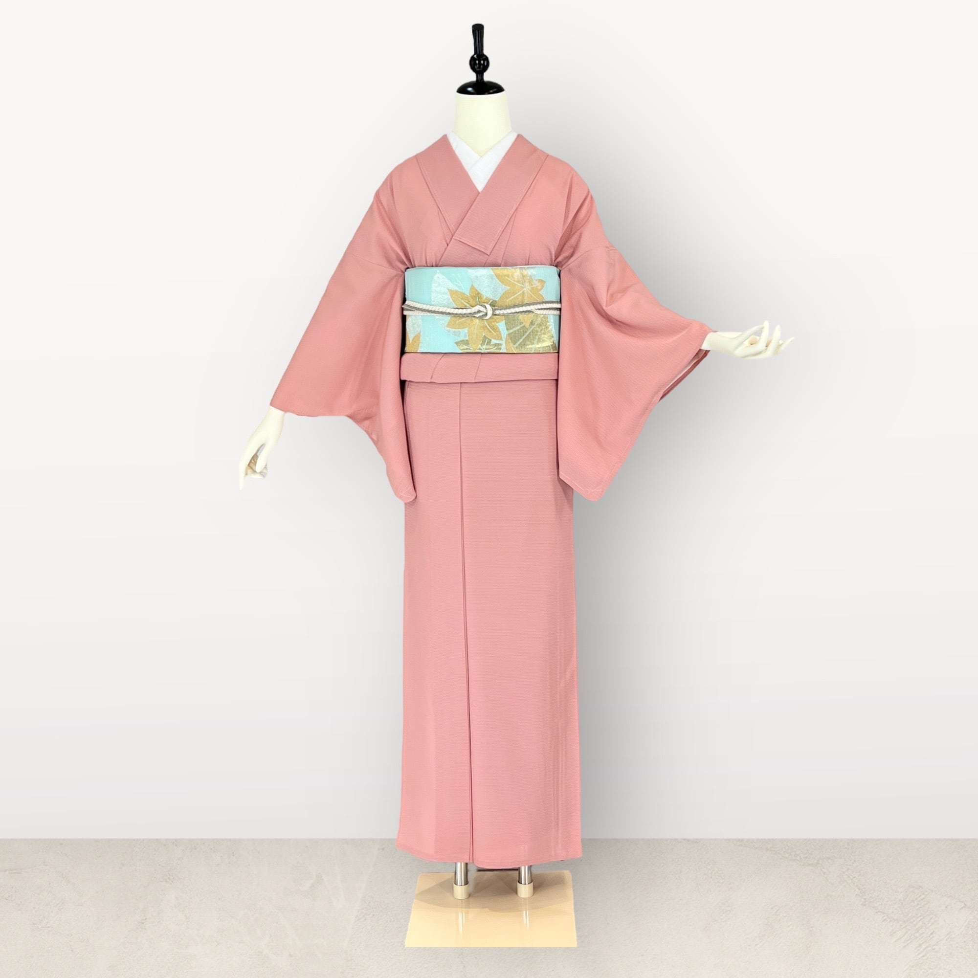 夏着物】色無地レンタル フルセット 桃色一つ紋 MSサイズ 019 | きもの  