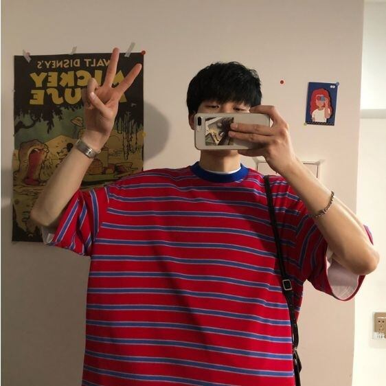 全4色 ボーダー Tシャツ カットソー 半袖 バイカラー カジュアル