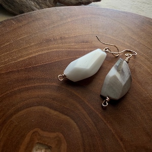 Petrified wood short / 14K Goldfilled