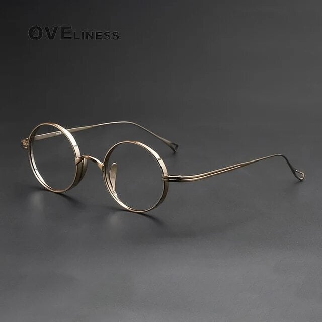Titanium〉Vintage Retro Round Glasses【OV0002】 | Oveliness.
