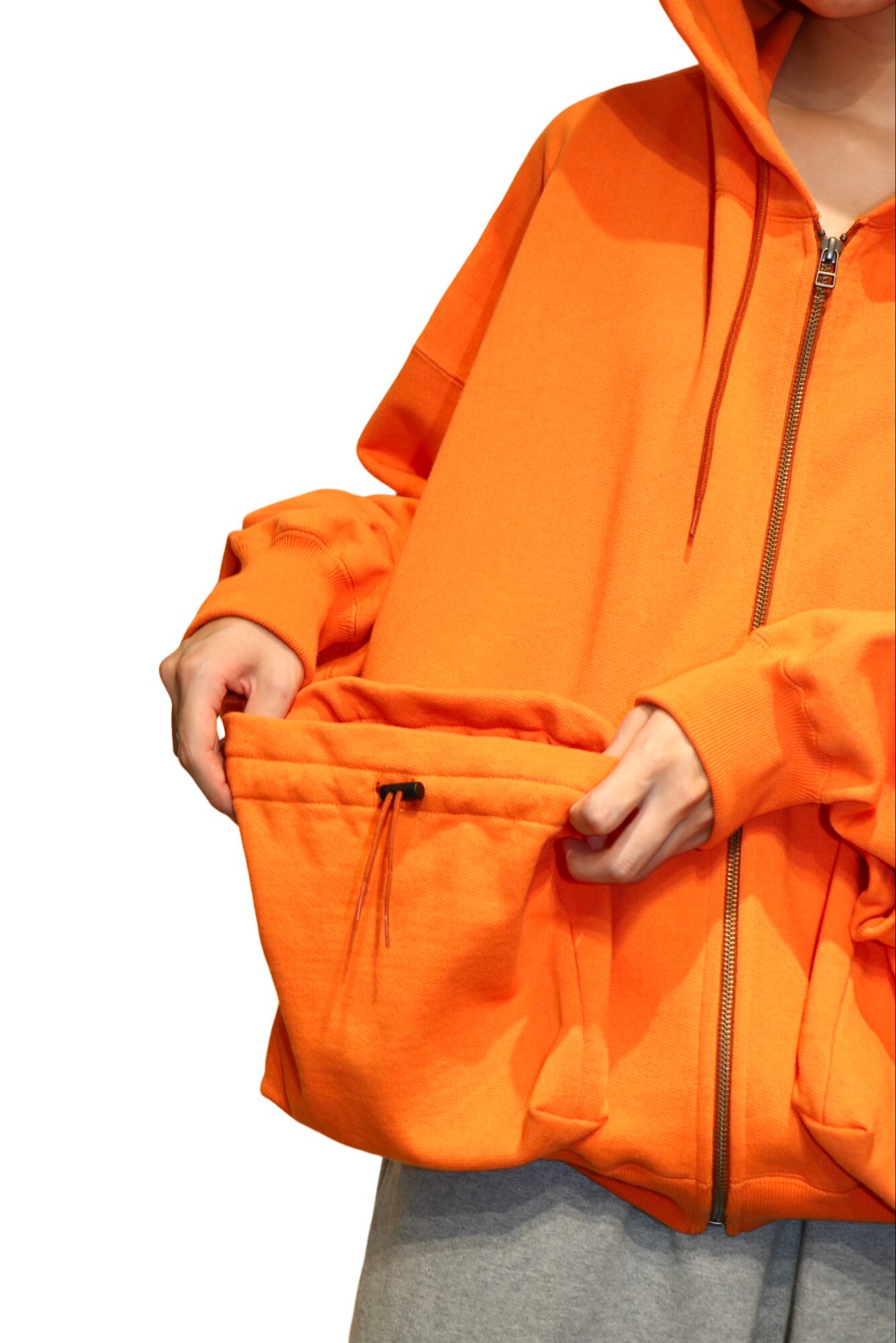 refomed kinchaku zipup hoodie 【公式通販】