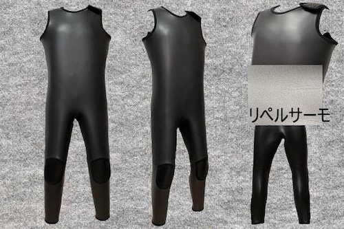 ダイビングスキン裏地リペルサーモ（表地ジャージ可）6.5mmロングジョン、胴切り（フルオーダー料込）wsm1706dロクハン