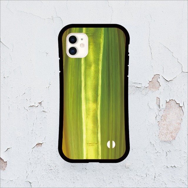 iPhoneケース キャッツアイ 2月誕生石｜天然石柄スクエア型 GEM009