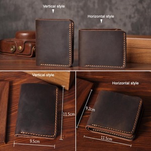 Genuine Leather Horizontal Style Wallet / 本革 レザー ホリゾンタル スタイル 横型 ウォレット