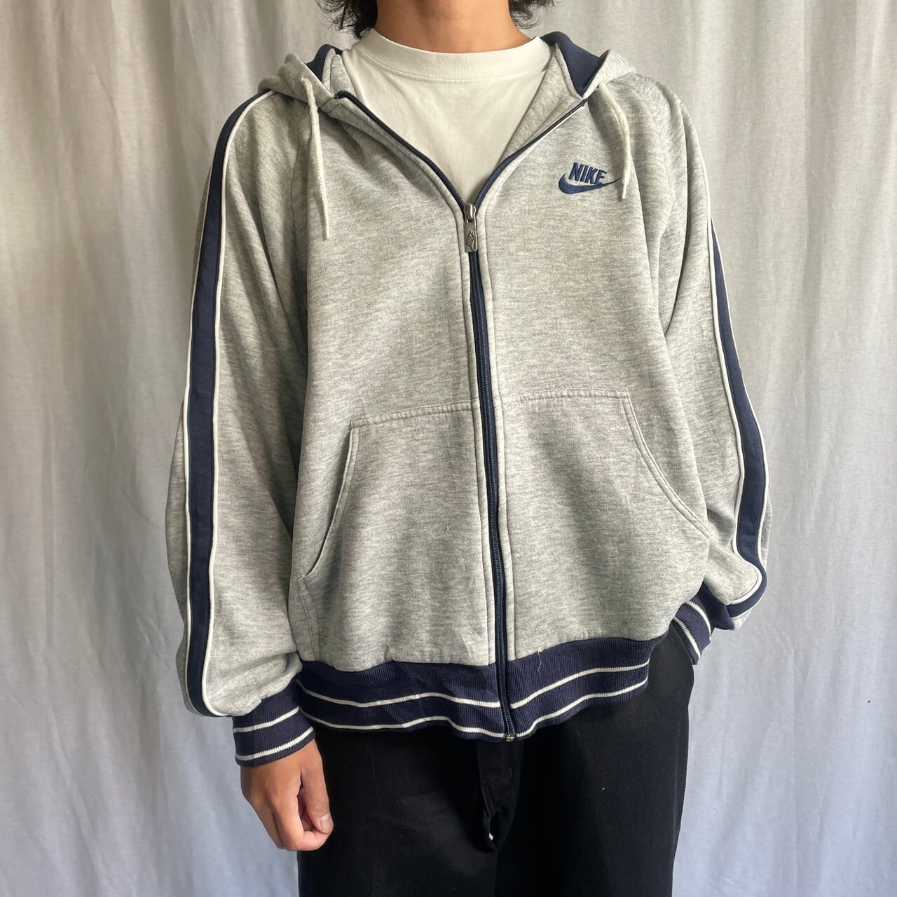 80年代 NIKE ナイキ スウェットパーカー フルジップパーカー 紺タグ 