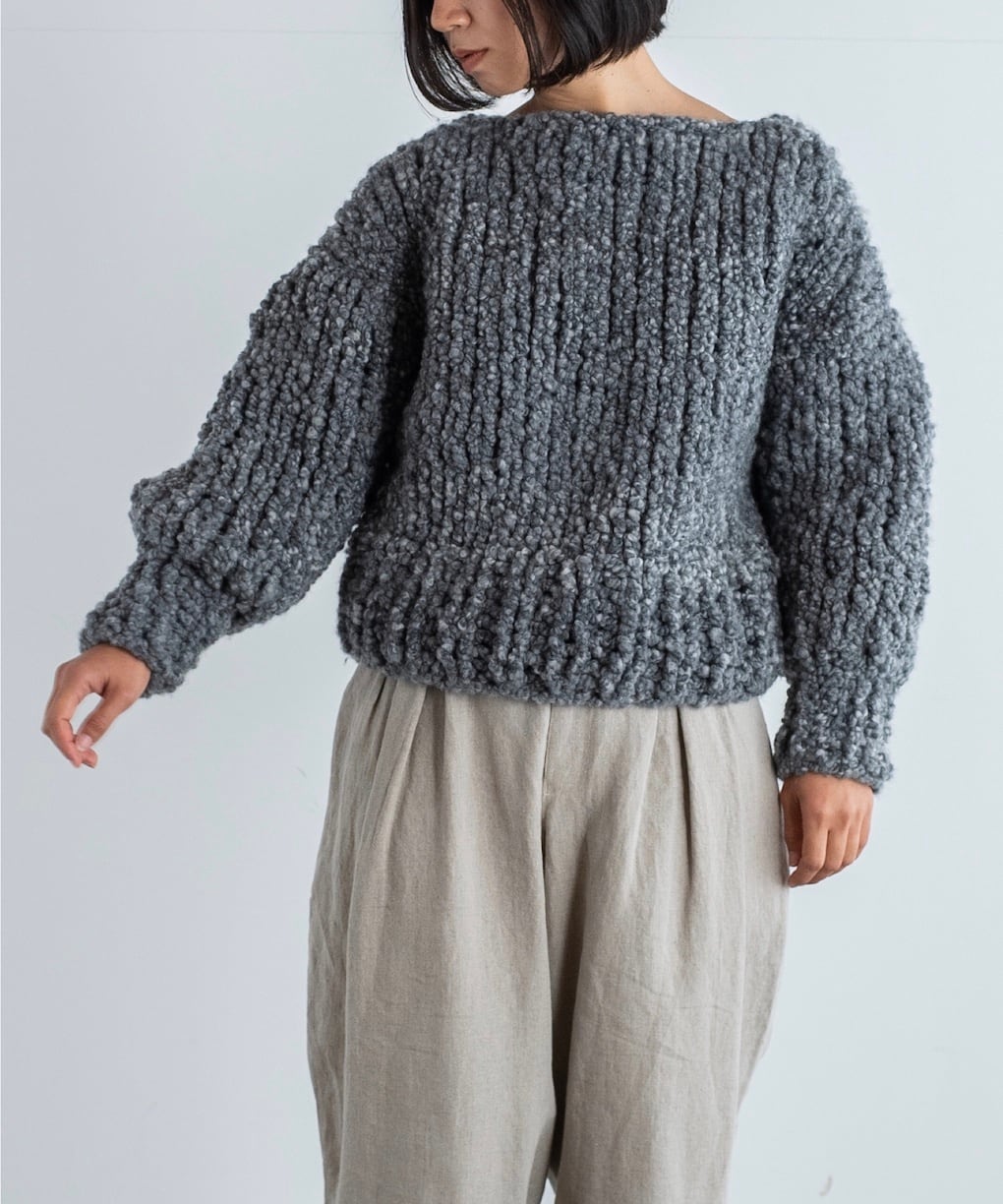 編み物キット】棒針編みセーター（糸：No.6）　AND　WOOL