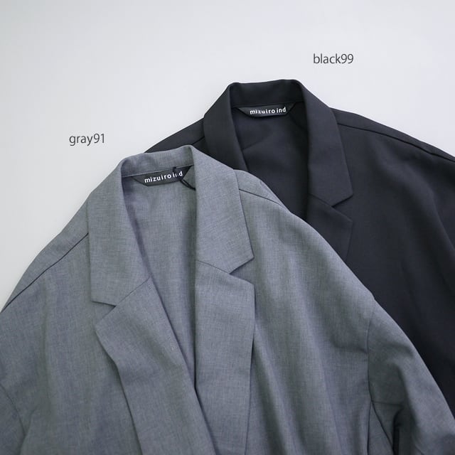 mizuiro ind（ミズイロインド） テーラードシャツジャケット[3-230103