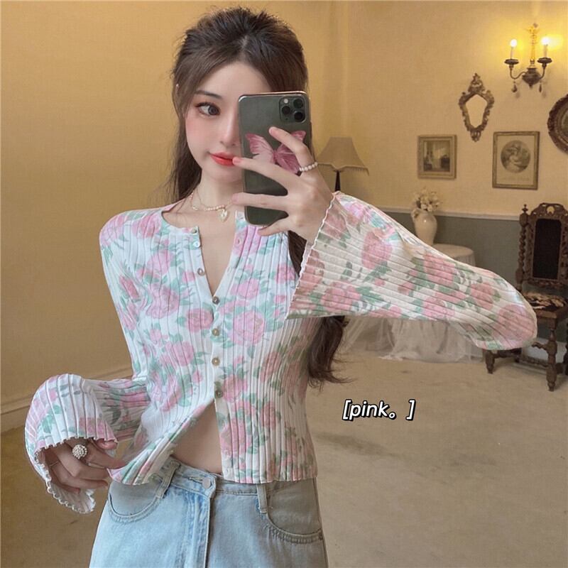 スプリングスタンダードレッドカーディガンショートコート スタイルジャケット レディース ロング レトロ 春物 ドラファッションホール80960150922