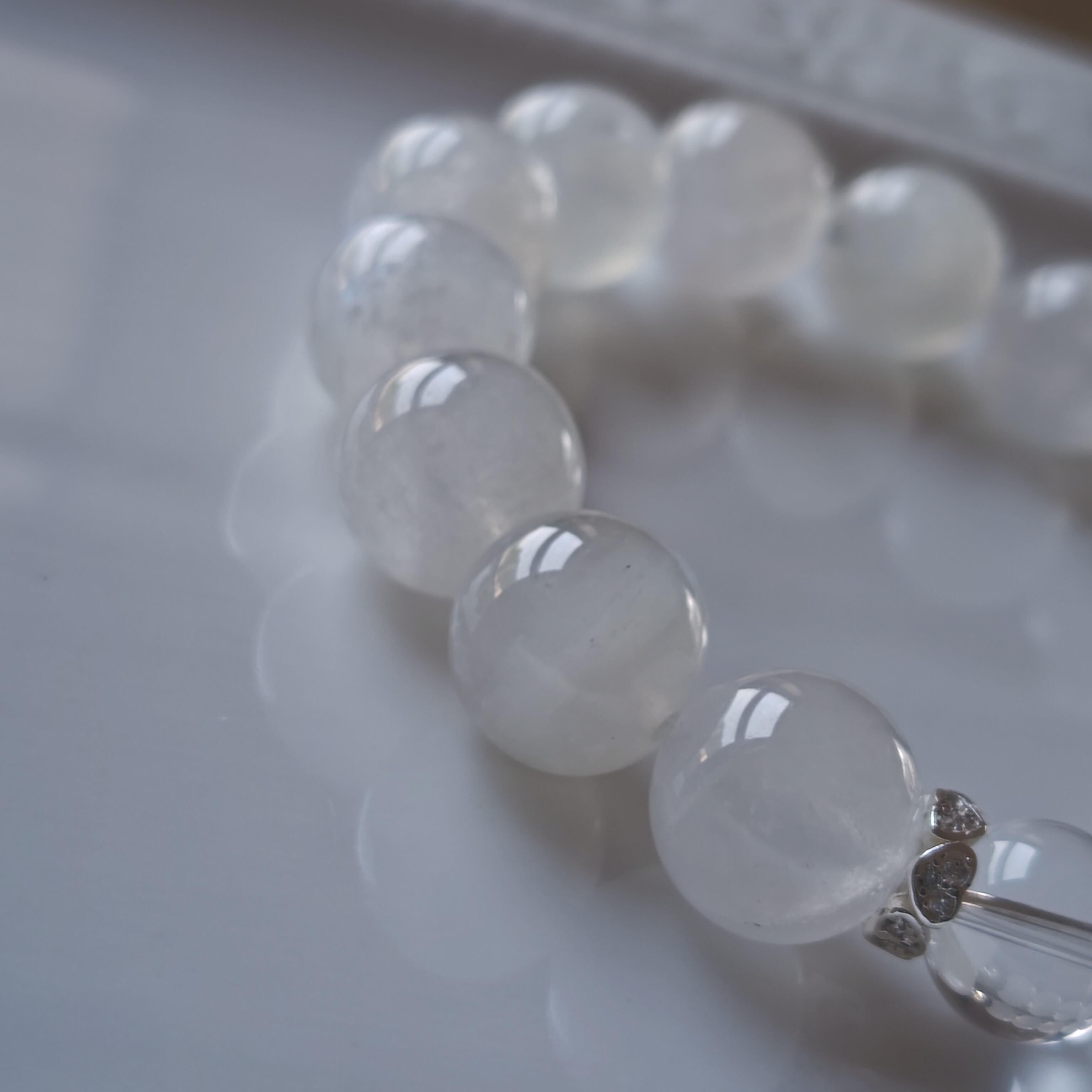ムーンストーン雫ブレスK２ムーンクオーツ、グリーンアメジストプレミアムスターカッ ムーンストーン雫ブレスK2ムーンクオーツ、グリーンアメジスト