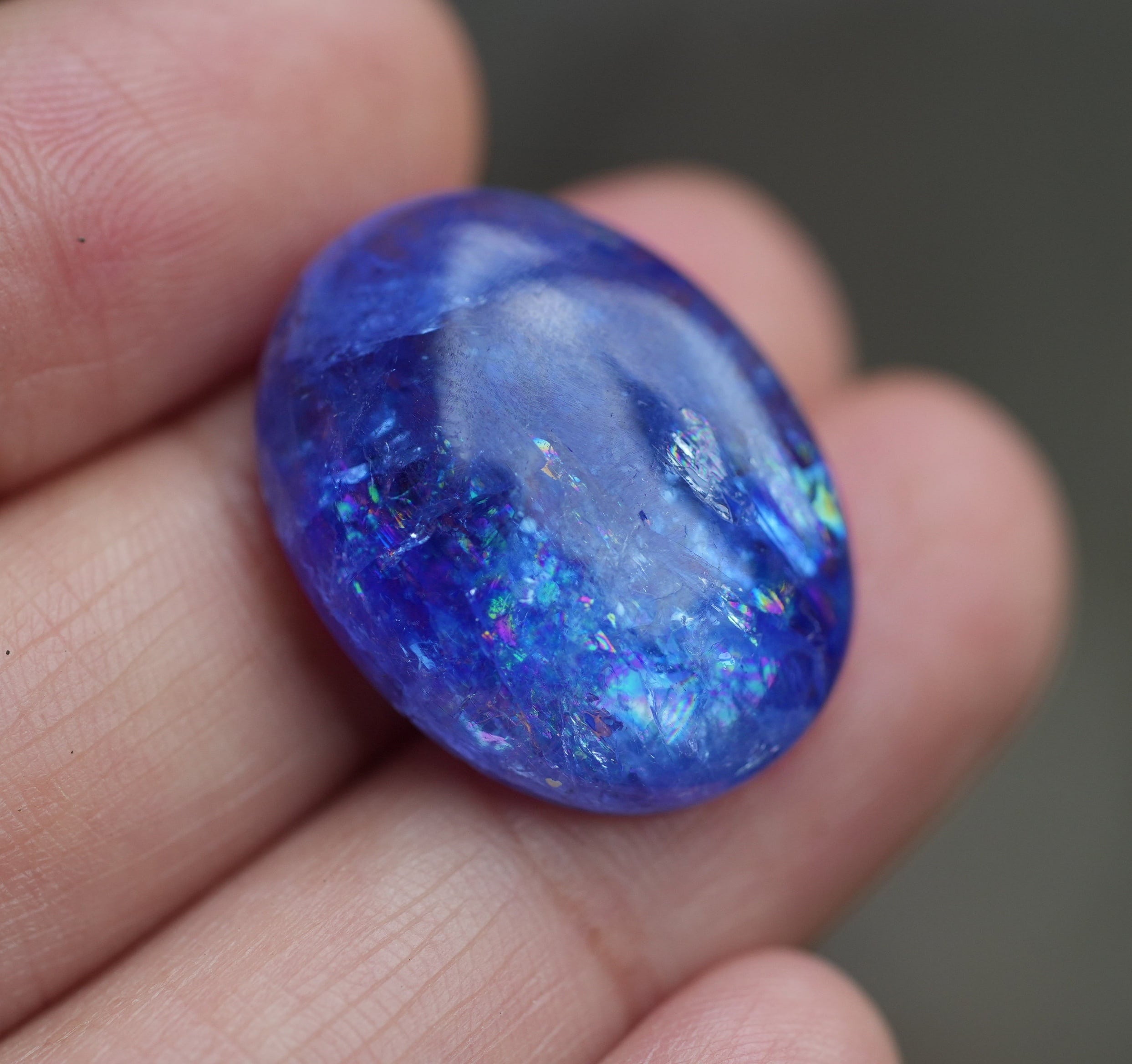 極上レア :虹フラッシュ☆バイオタンザナイト ルース s1548 | Funky