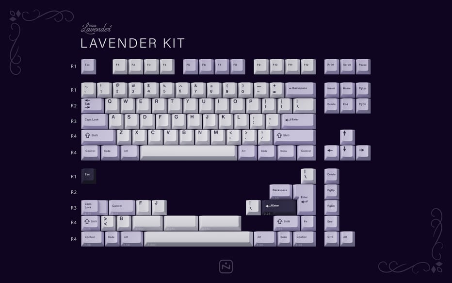GMK LAVENDER Base kit | Keyboarders