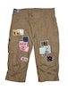 NETSU − Brown Patchwork Cropped Pants