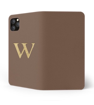 iPhone Premium Smooth Leather Case (Chocolate) : Book Cover