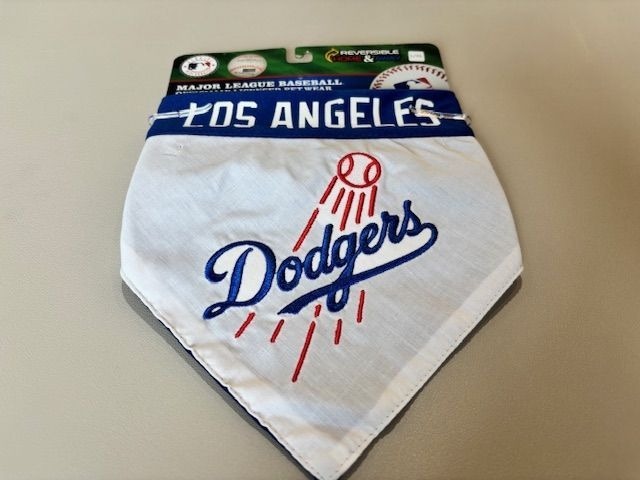 犬用バンダナ ドジャース リバーシブル MLB公式 L-XLサイズ｜ロサンゼルス・ドジャース ペットアクセサリー