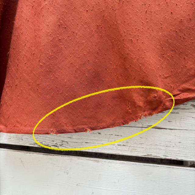 40’s brown rick rack embroidery circular skirt