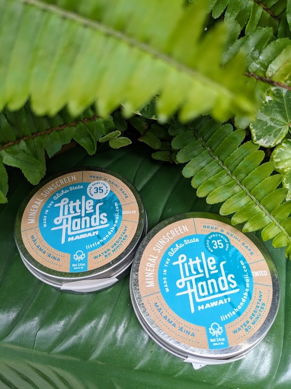 【Little Hands Hawaii】日焼け止め 缶タイプ LeaLea Hawaiian Village