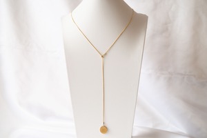 Snake lariat cymbal necklace