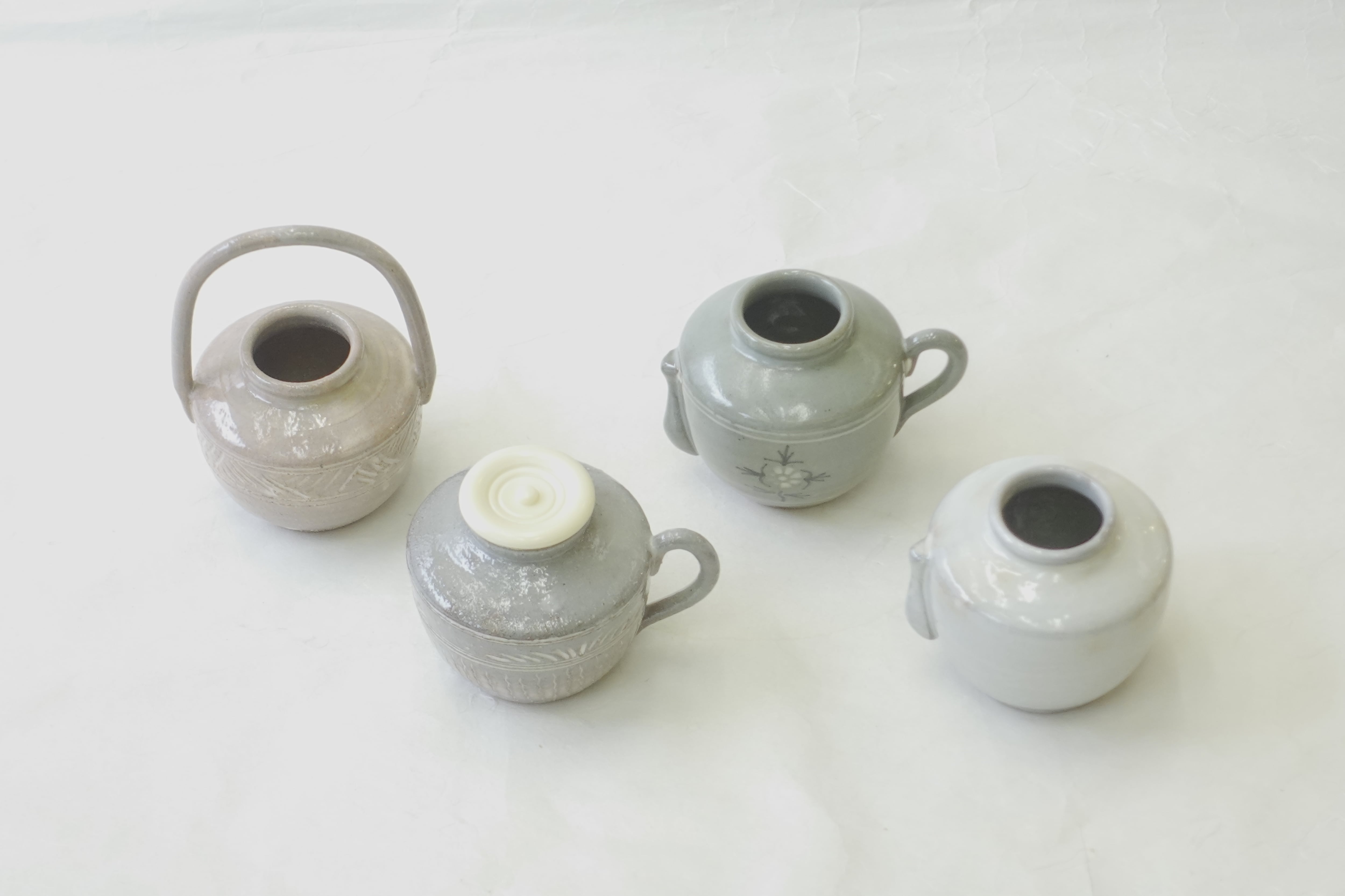 清水焼 水出宋絢（みずいでそうけい）作 色変わり 四滴（してき）茶入