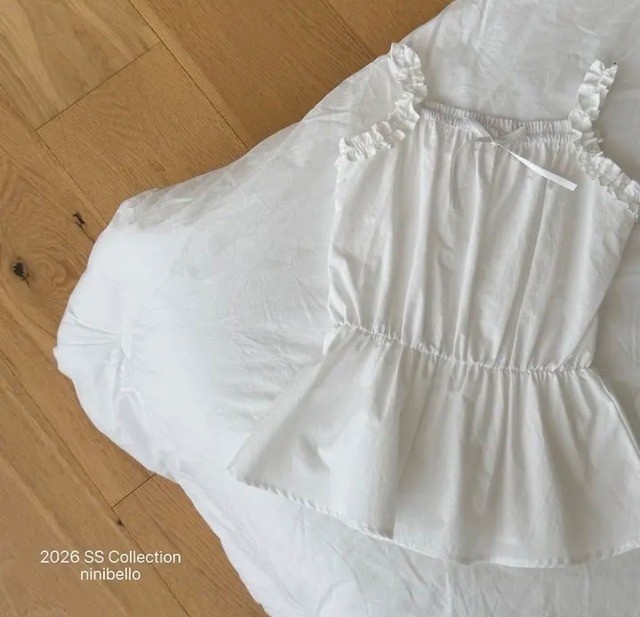 予約：Shine Sleeveless Blouse〔ninibello〕