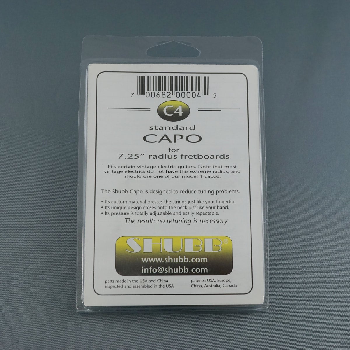 新品未開封】SHUBB シャブ カポタスト エレキギター用 C-4 Nickel