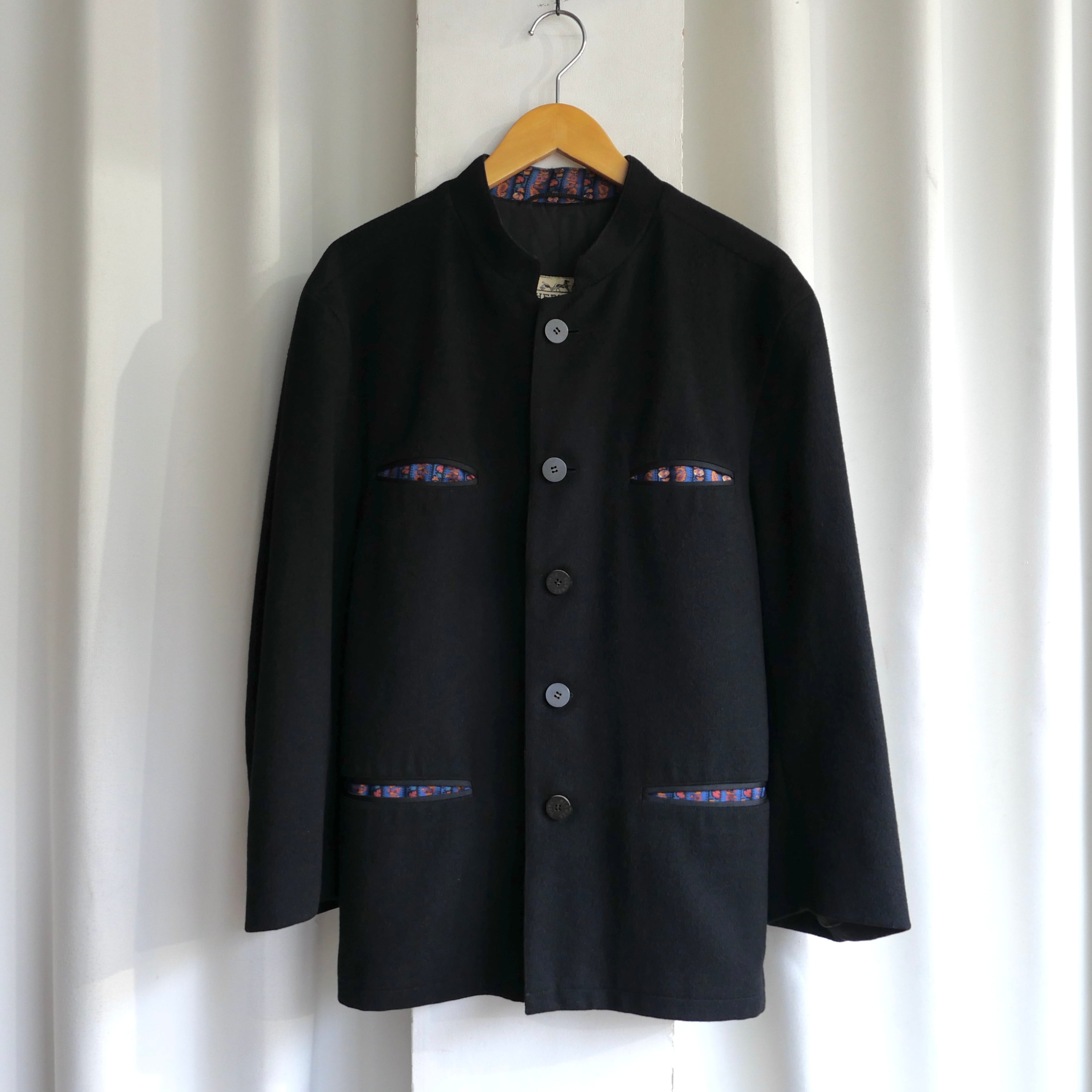 70-80s HERMES MADE IN WEST GERMANY MAO COLLAR JACKET | safarionline