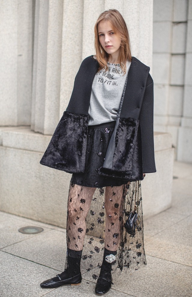 （select）ロゴTシャツ（ホワイト・グレー）