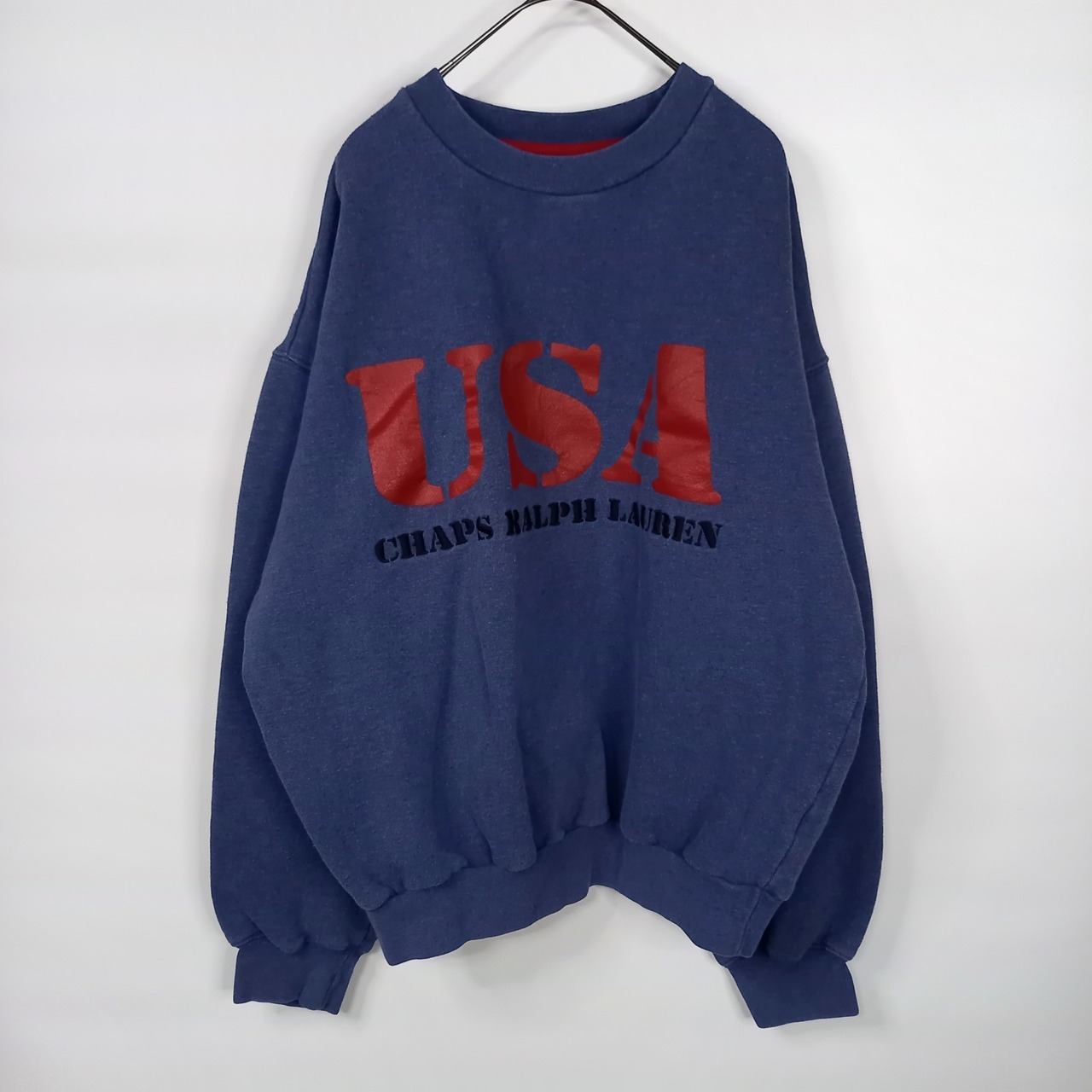チャップス　ラルフローレン　スウェット　トレーナー　プルオーバー　裏起毛　刺繍