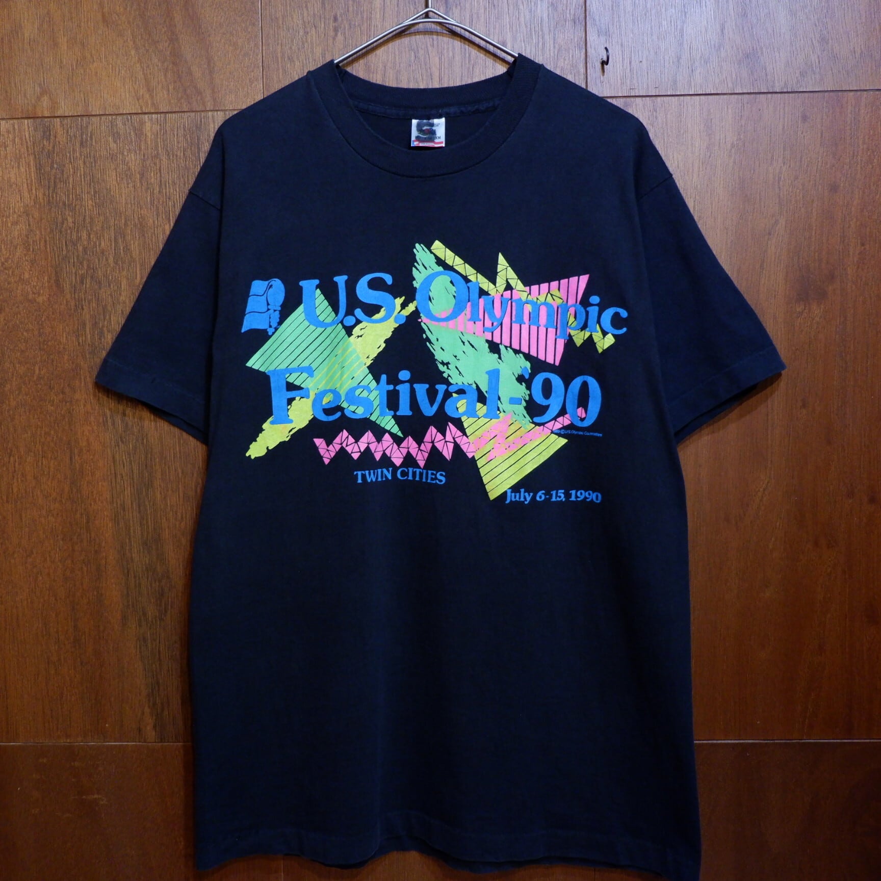 USA製 90s FRUIT OF THE LOOM “U.S.Olympic Festival 90” プリントT  